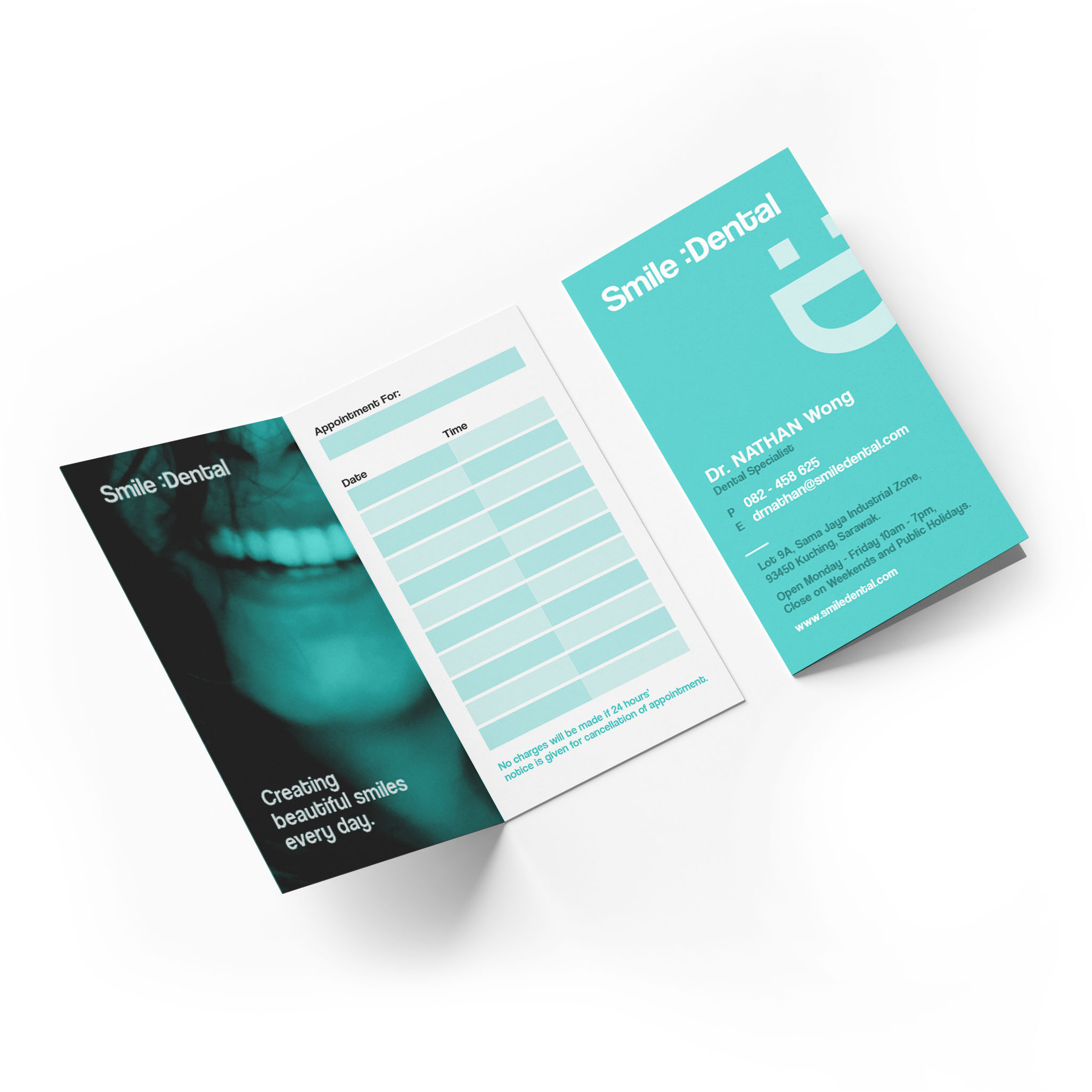 Folded Business Card - Dentist 2